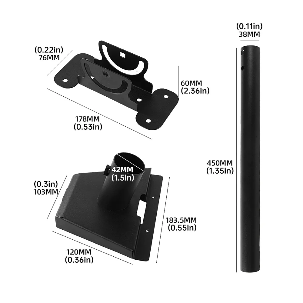 for Starlink Gen 3 Roof Mounting Bracket Adjustable Pivot Installation, Heavy-Duty Pole Installation for Gen 3 and Pipe Adapter