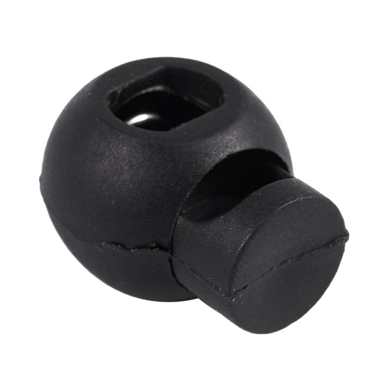 

ELOS-600 Piece Cord Stopper DIY Black Plastic Connector Cord Lock Stopper Switch Cover