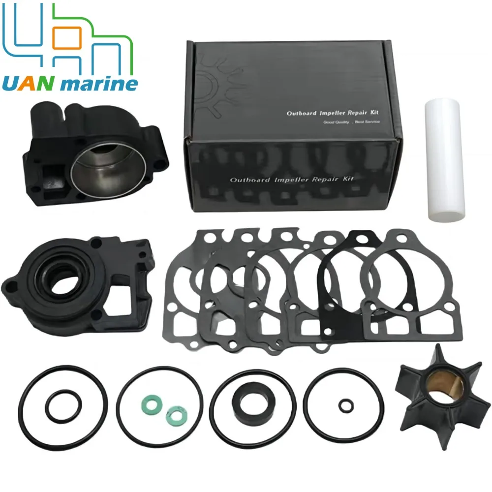 Boat Water Pump Repair Kit With Housing For Mercury 135 150 175 200 HP MerCruiser MR Alpha 1 18-3320 6854393-0D469858 46-96148A8