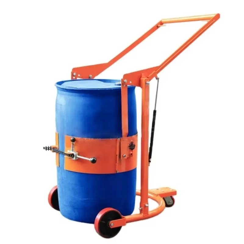 

HD80 Mechanical Oil Drum Rotator Manual Hydraulic 300kg Capacity 562mm Drum Diameter Lifting & Dumping Truck