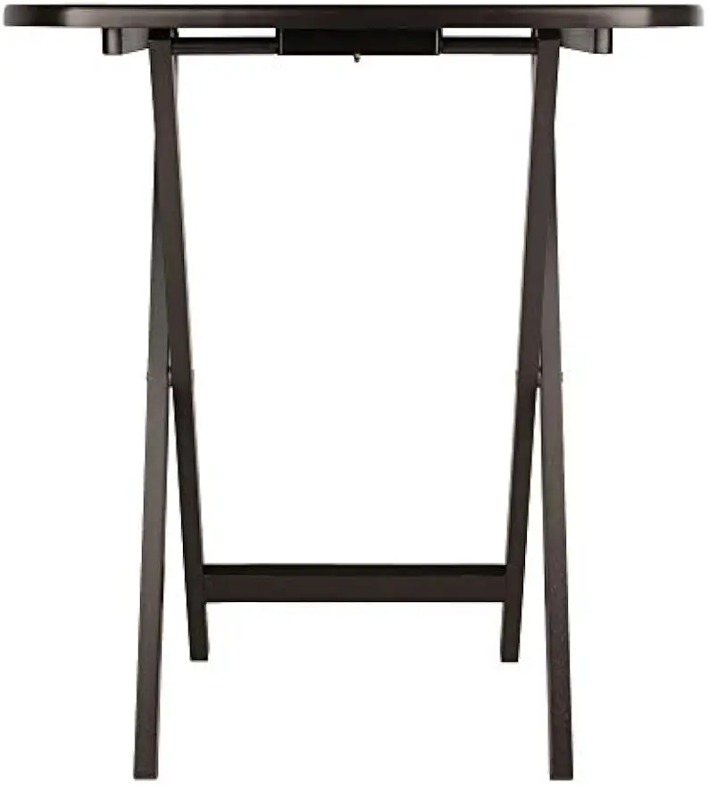 Cade Set of 2 Foldable Snack Tables, Oversized, for Living Room, 25", No Assembly, Coffee