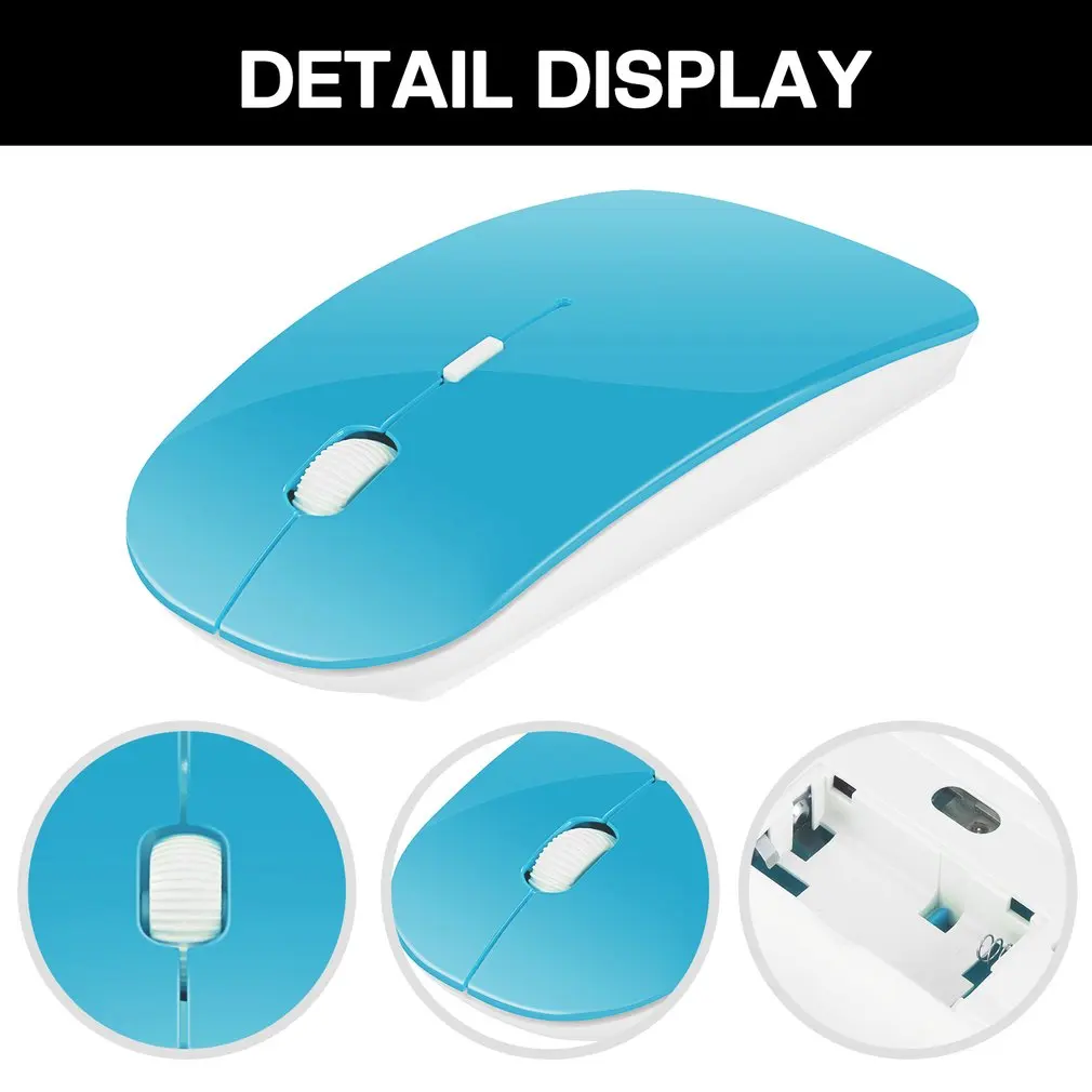 New Wireless Mouse 3 Adjustable Stable DPI 2.4G Wireless Mice Receiver Portable Ultra Thin Optical Mouse For PC Laptop Notebook