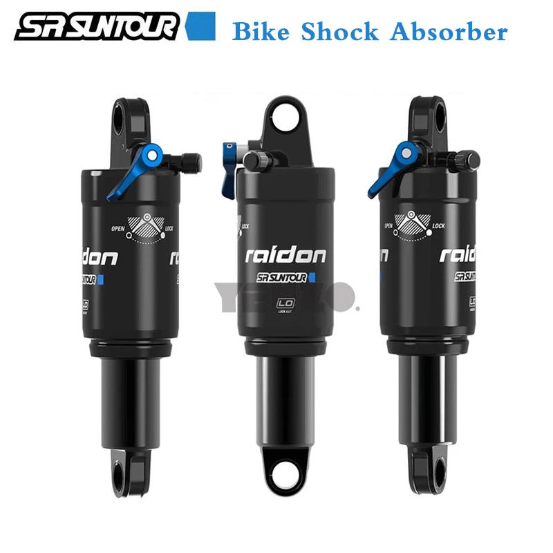 SR SUNTOUR Mountain Downhill Bicycle Shock MTB Suspension Air Rear Shocks 165/190/200mm Bike Rear Absorber With Lockout-OE