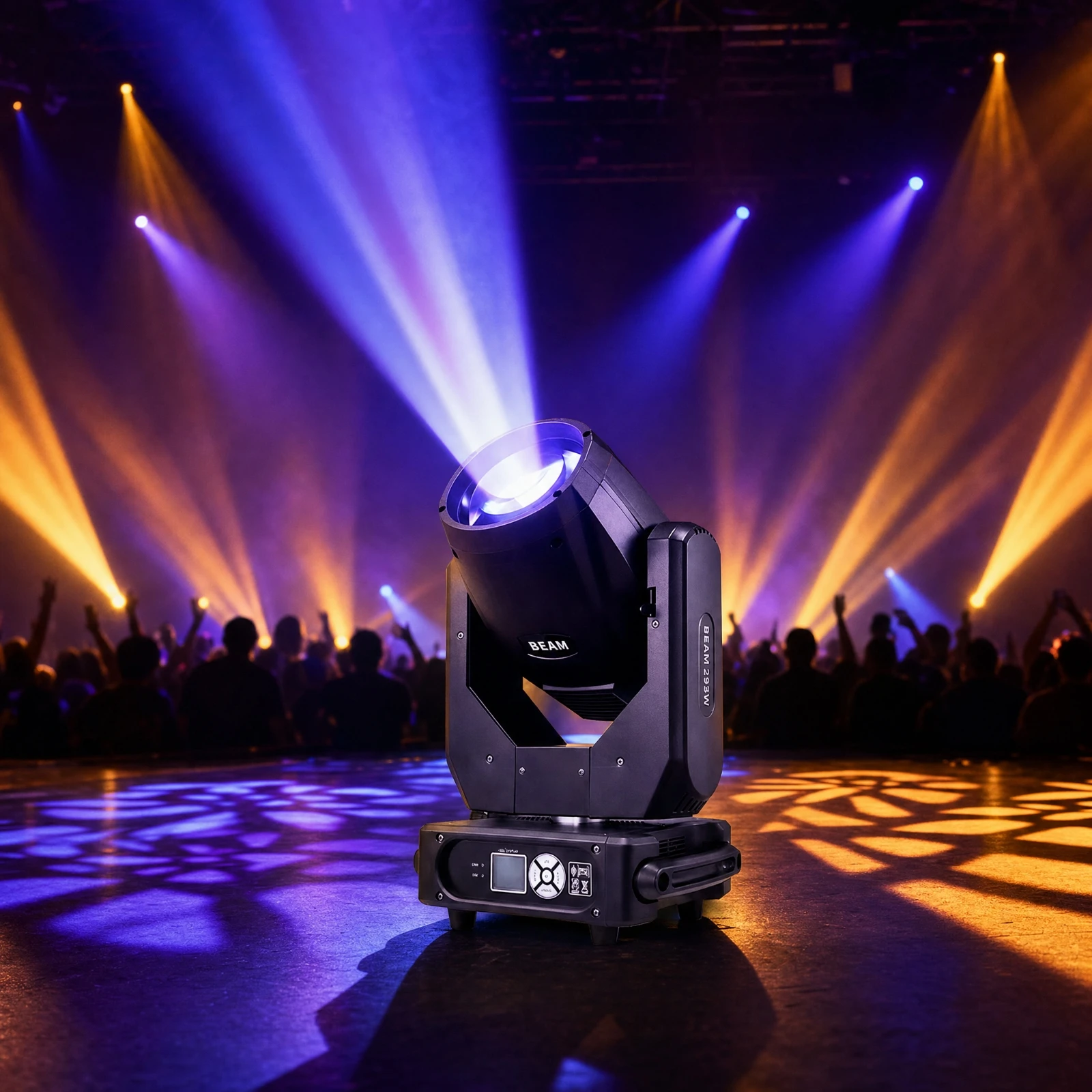 

Moving Head Beam Light LED Beam Light 295W Rotating for Event Planners, Stage, Weddings