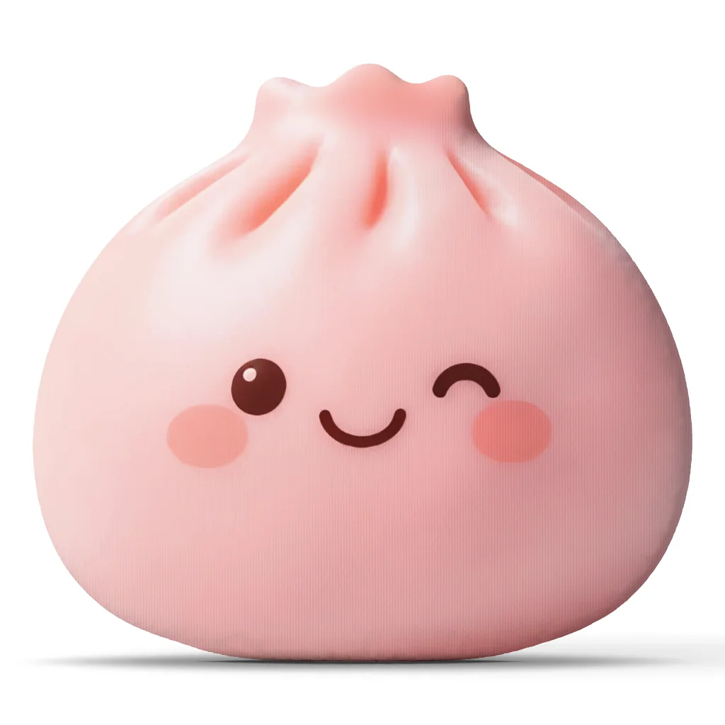 Squishy Dumpling  Stuffed Throw Pillow Cute Bao Bun Cushion for Sofa Bedroom Home Decor Gift for Food Lovers