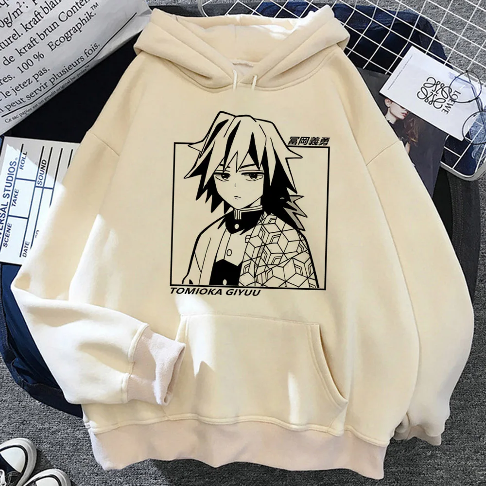 

Muichiro Tokito hoodies women Korean style graphic streetwear Kawaii Pullover female vintage Hood