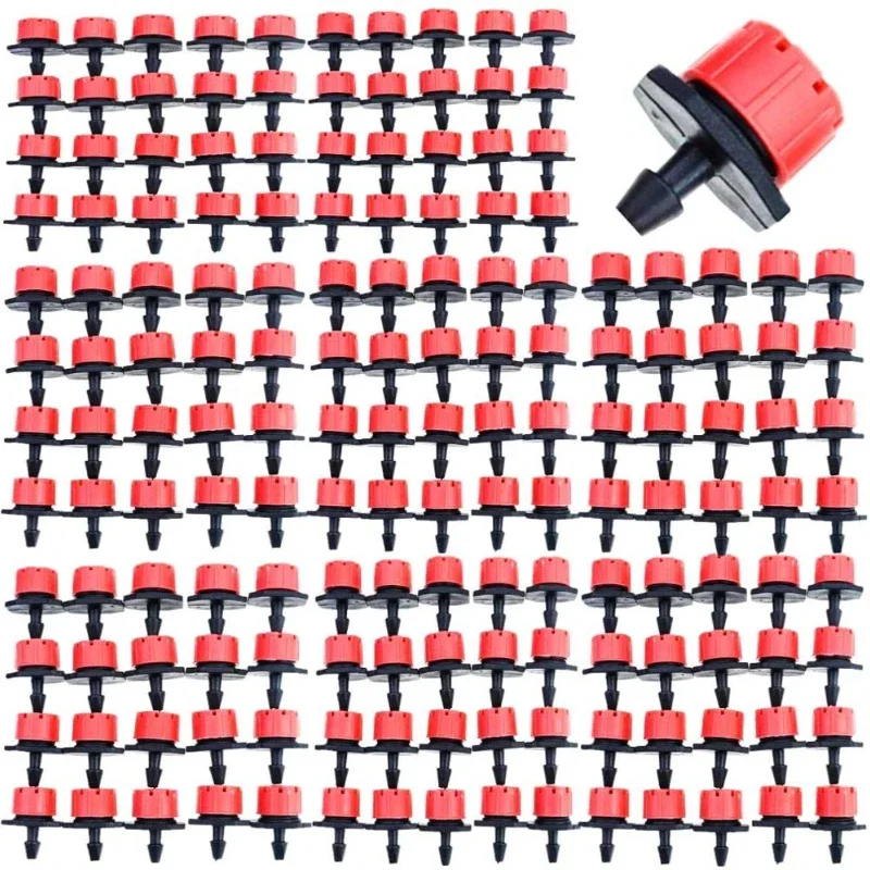 100 Pieces 8 Hole Adjustable Irrigation Dripper Sprinkler Emitter Dripper Micro Drip Irrigation Sprinkler for Watering System