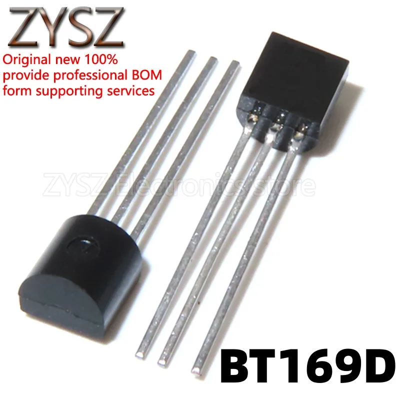 1PCS BT169D unidirectional thyristor 400V/0.8A in-line TO-92