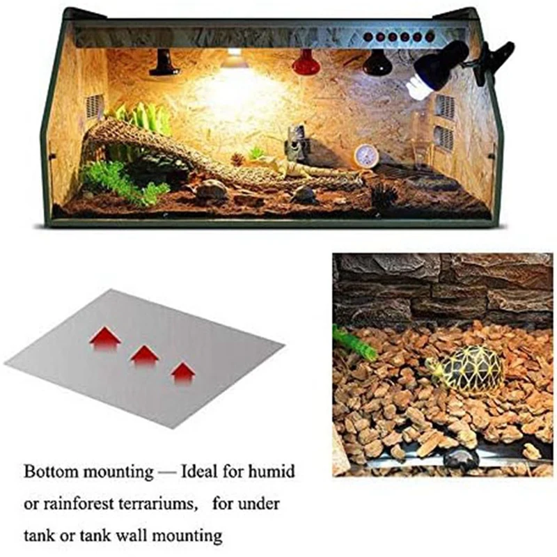 AT69 -Reptile Heating Pad Under Tank Terrarium With Temperature Control For Tortoises, Snakes, Lizards, Geckos