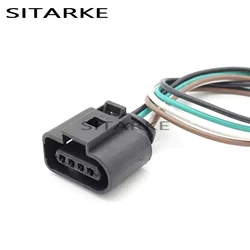 1 Set 4 Pin 1.5mm Female Automobile Ignition Coil Connectors electronic Waterproof Repair Kit Wire Harness For VW AUDI 1J0973704