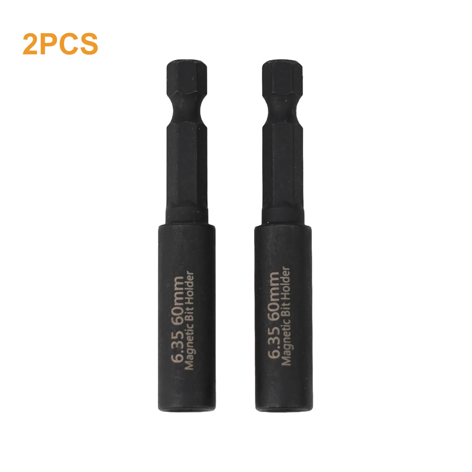 2pcs 1/4In Head Extension Rod Screwdriver Magnetic Transfer  Extension Rod 60mm Screwdriver Extension Bit Tips Holder Hex Shank