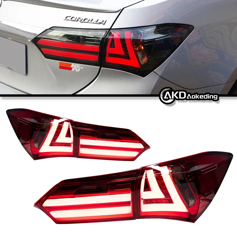 Car Styling for Toyota Corolla Tail Lights 2014-2017 New Altis LED Tail Lamp LED DRL Signal Brake Reverse auto Accessories
