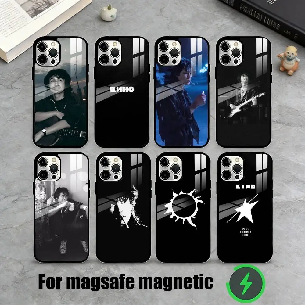 

R-Russia R-Rock Band Viktor Tsoi Kino Phone Case For iPhone17,16,15,14,13,12,11 Plus,Pro Magnetic For Magsafe Wireless Charging