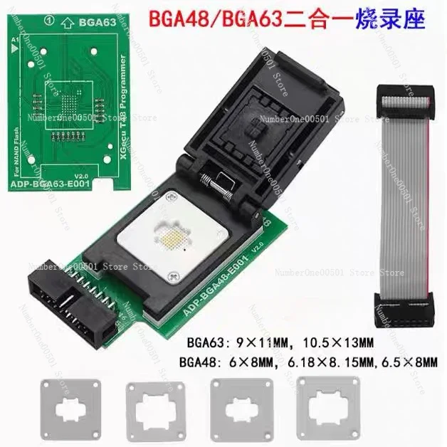 T48 programmer dedicated BGA48 BGA63 adapter read/write burner in one