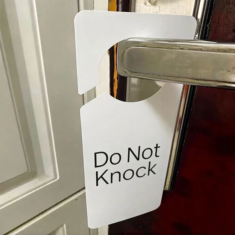 Customized Instead Of Mdf Wooden Sublimation Pet Plastic Door Hanging Blank Door Hanging 0.4mm Thickness Diy Double-Sided