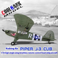 New 1/16 Kobingke Fx9703 World War Ii Remote Control Aircraft Model J3 Brushless 4-Way Six-Axis 3d Fixed Wing Model Kid Toy Gift