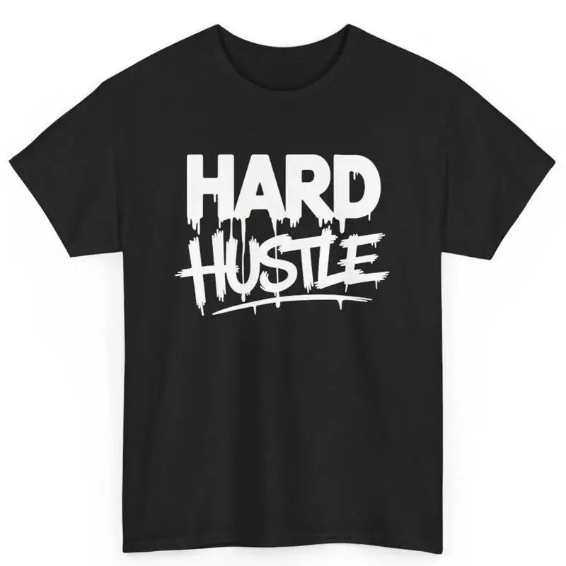 

Хлопковая футболка Hustle Hard Work Grind Vibes Motivation