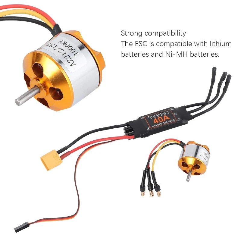 2212 1000KV Motor 40A bürstenlosen ESC Set Applicatabke RC Motor ESC für RC Drone Hubschrauber Elektrische Geschwindigkeit Controller Power Plant