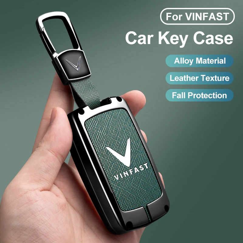 سبائك الزنك سيارة مفتاح غطاء قذيفة ل Vinfast VF3 5 6 7 8 9 31EV 32EV 33EV LUX A2.0 SA2.0 V8 E34 / VF8 / VF9 حامي الملحقات