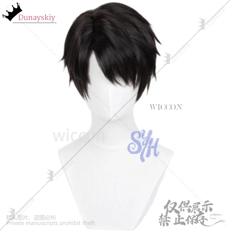 Jinu cosplay anime demon saja menino coreia ídolo cabelo curto e reto para menino bonito festa de halloween resistente ao calorrsi-