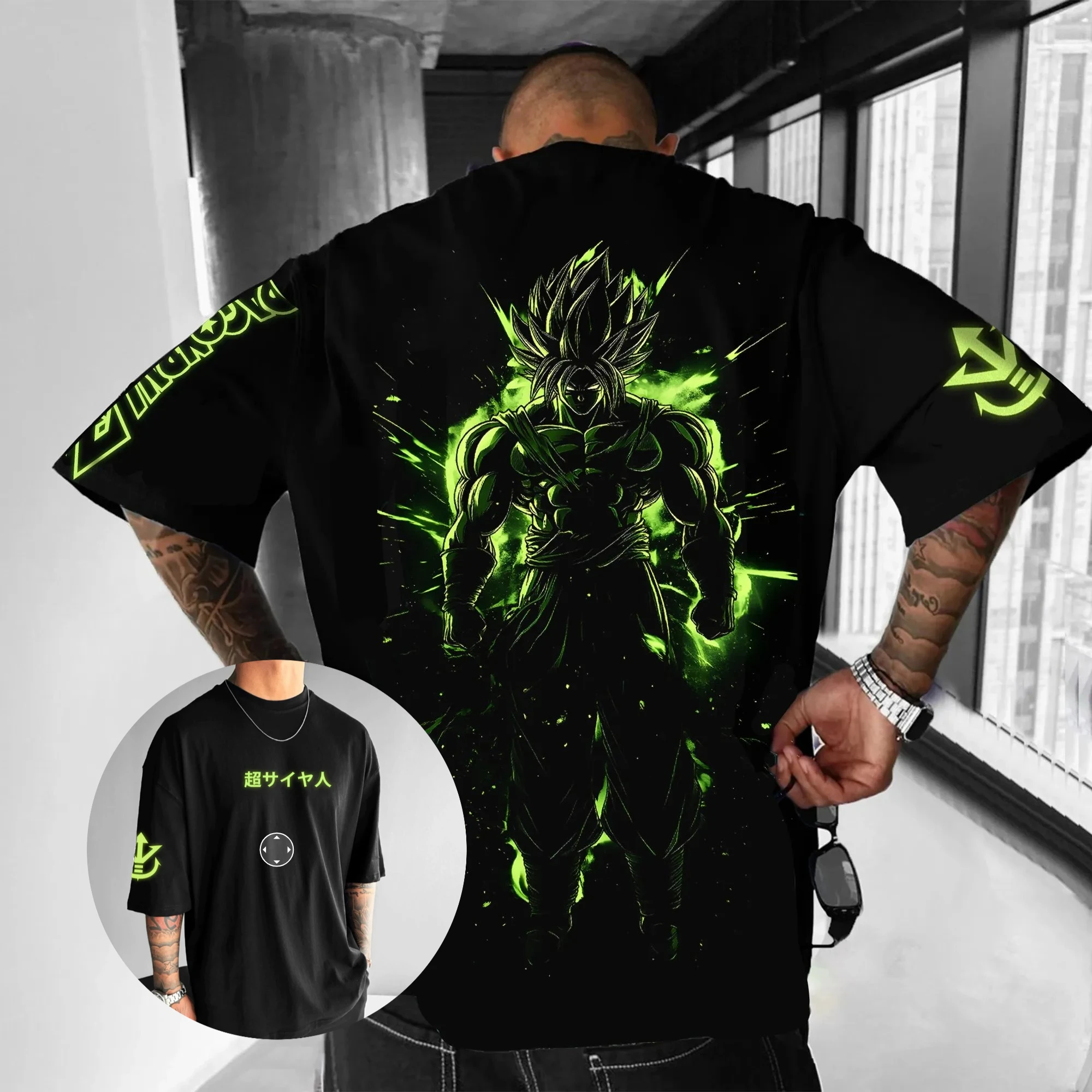 Camiseta de Dragon Ball Broly Anime para hombre, camiseta gráfica de manga corta de algodón de verano para mujer, ropa de calle informal de gran tamaño, Tops Y2k