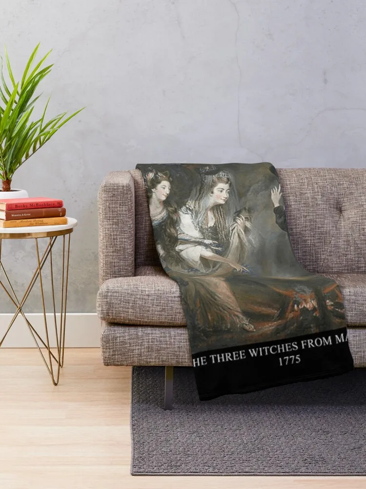 The three witches from Macbeth - Gardner Throw Blanket Bed covers Beautifuls Blankets