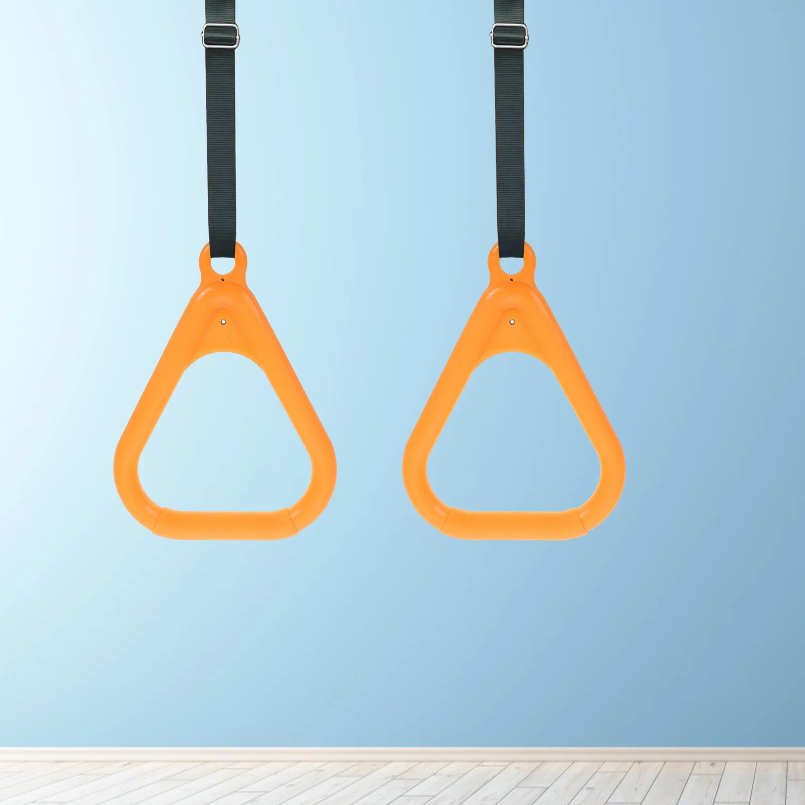 

2Pcs Gymnastics Rings Durable Triangle Outdoor Pull Up Training Rings Hanging Exercise Fitness Equipment Gym Ring