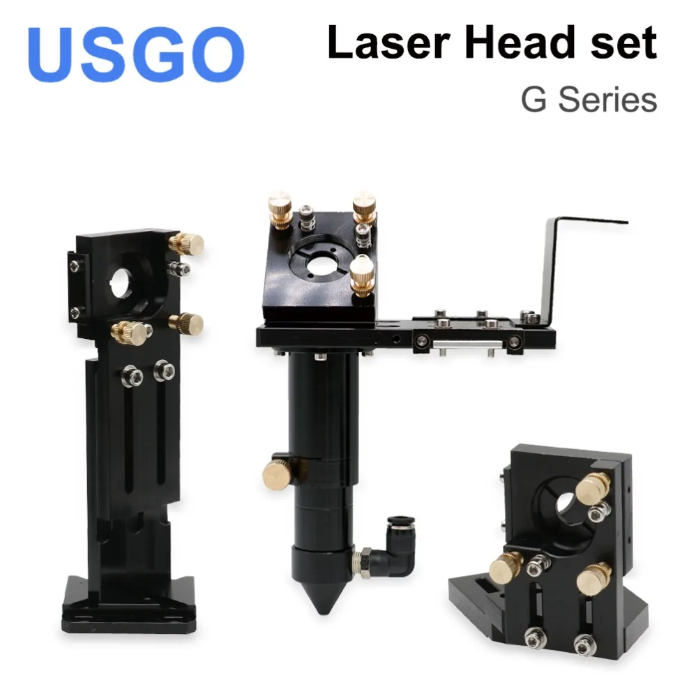 G Series CO2 Laser Head Set Mirror Diameter 30mm and Lens Diameter 25mm Focal Length 63.5&101.6mm for High Power Co2 laser Head