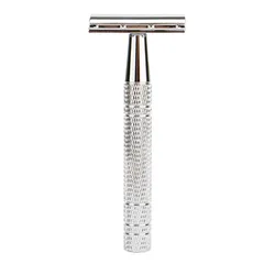 Retro Old Style Manual Shaver Double-Sided Stainless Steel Blade Beard Razor Grainer Epilator for Men