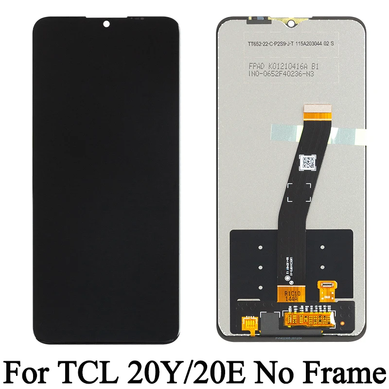 6156D 6125F 6125D 6125H 100% Tested Premium Lcd For TCL 20E Display Touch Screen Digitizer Panel Assembly For TCL 20Y With Frame