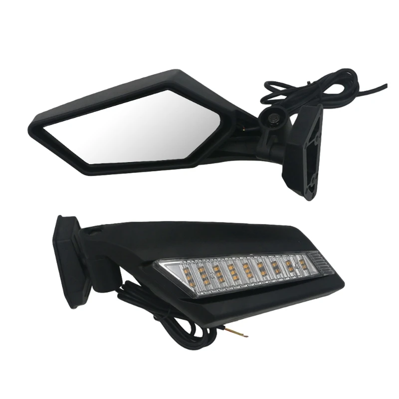

UTV Rear View Side Mirrors Original/Upgraded Mirror with/without Light Simple Installation for Can-Am Sand Buggies