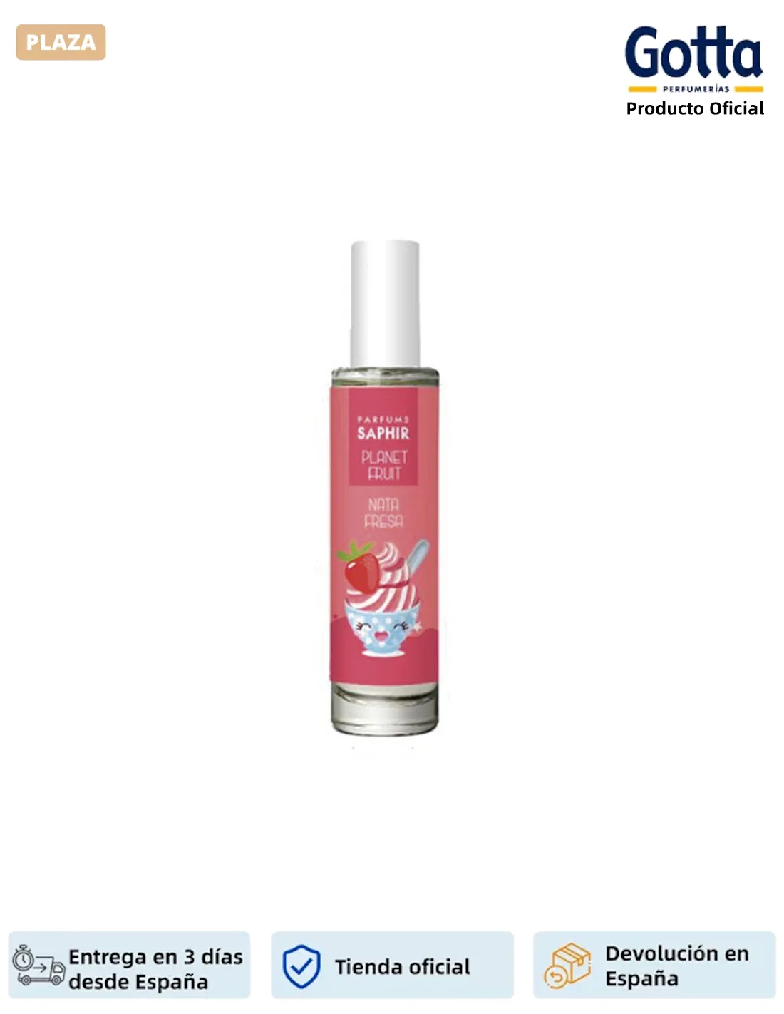 SAPHIR - Planet Fruit strawberry cream-30 ML-beauty and health, Perfumes and deodorants, colonies-strawberry fragrance and cream.