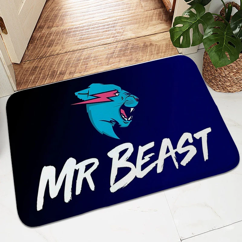 

Entrance Door Doormat Mr D-Beasts Porch Foot Mat Non-slip Balcony Kitchen Corridor Carpet Hallway Bedroom Rug Slip-resistant