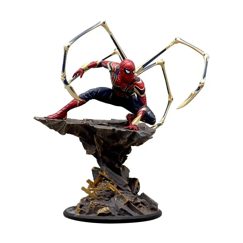 

0cm Marvel Avengers Infinity War Figure Iron Spiderman Statue Anime Spiderman Pvc Action Figure Adult Kids Toy