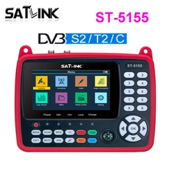 Satlink ST-5155 DVB-S2+DVB-C+ DVB-T2 Combo MPEG4 HD H.265 satellite finder Meter 4.3 inch VS ST-5150