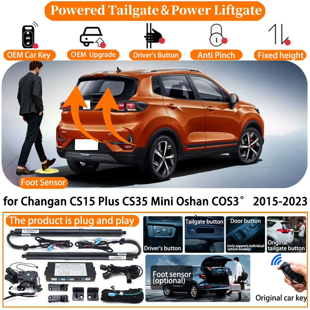 

Car Powered Tailgate for Changan CS15 Plus CS35 Mini Oshan COS3° 2015-2023 Automatic Electric Power Tailgate Tail Gate Lift kit