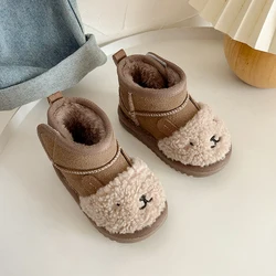 Winter Baby Cartoon Snow Boots Girls Fashion Warm Cotton Shoes Little Boys Winter Toddler Short Boots