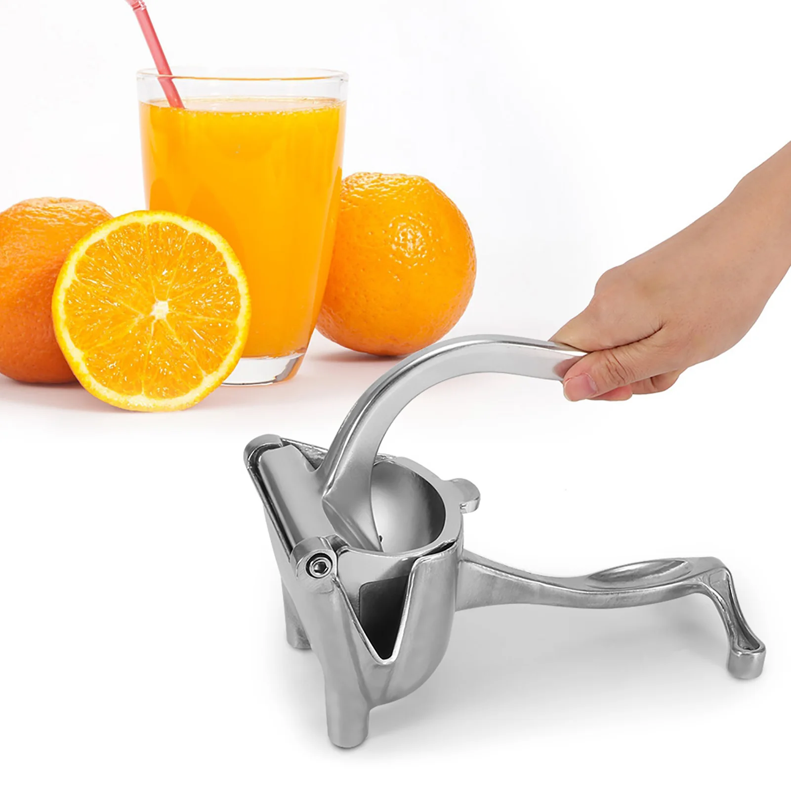 Manual Juicer, Lemon Juicer, 23x10.5x12 cm Aluminum Portable Manual Fruit Juicer Lemon Orange Squeezer Extractor Squeezing Tool