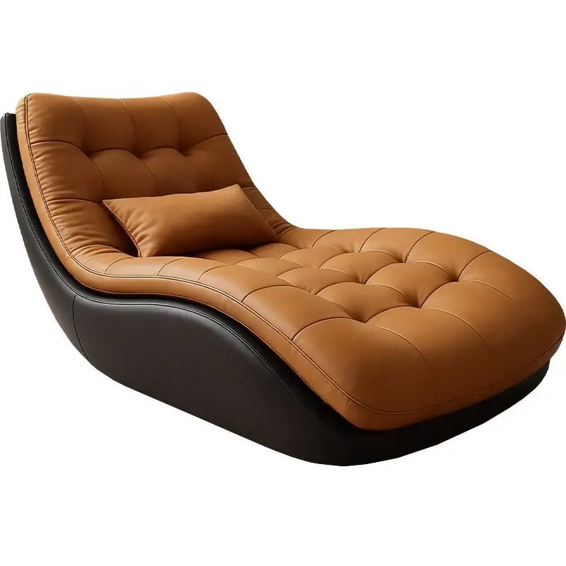 

Single sofa recliner minimalist plaid concubine chair lazy sofa