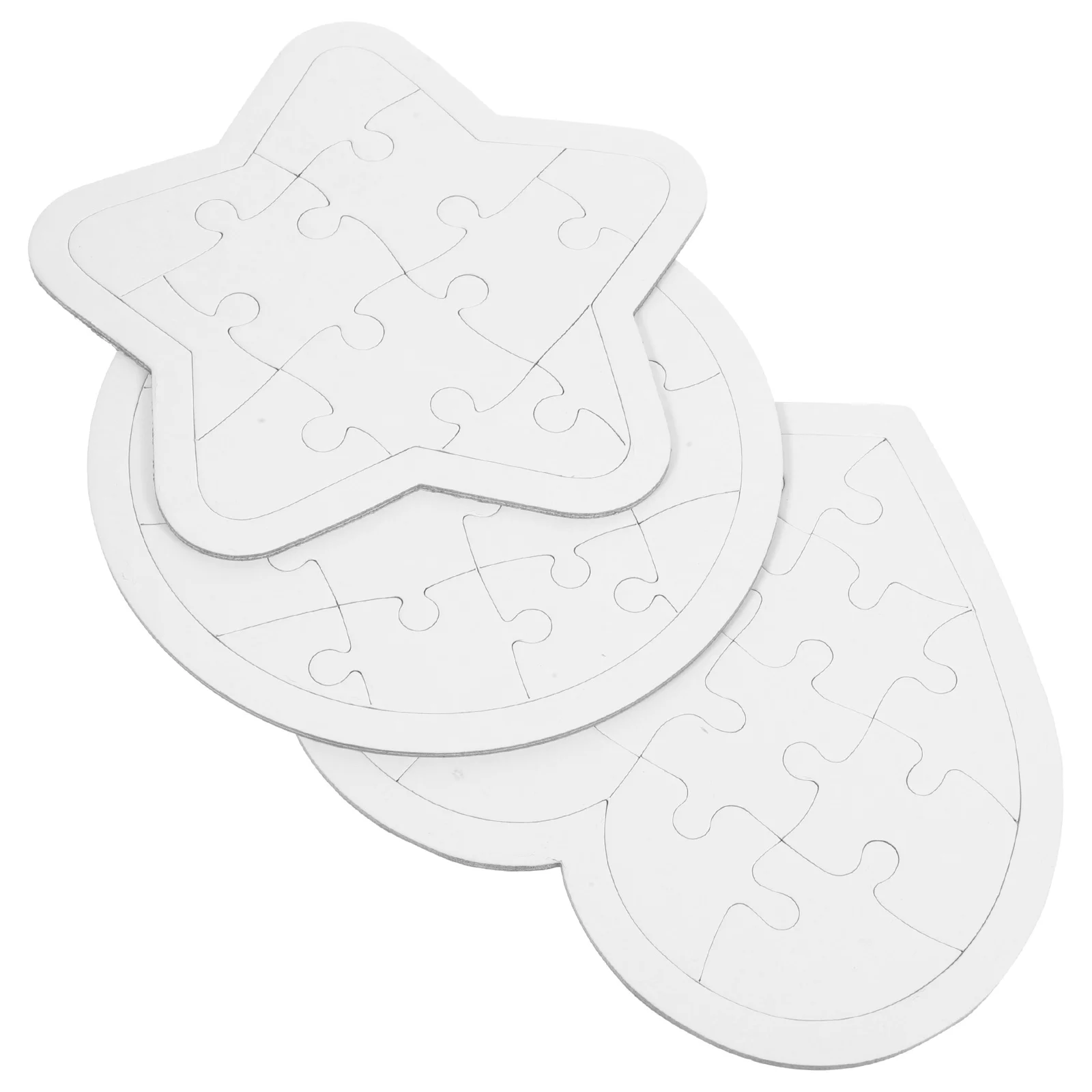 6-teiliges DIY-Set für kreatives Zeichnen, sicheres Papierbastelset mit abgerundeten Kanten für Kinder, Cartoon-Kunstaktivität, Spaß