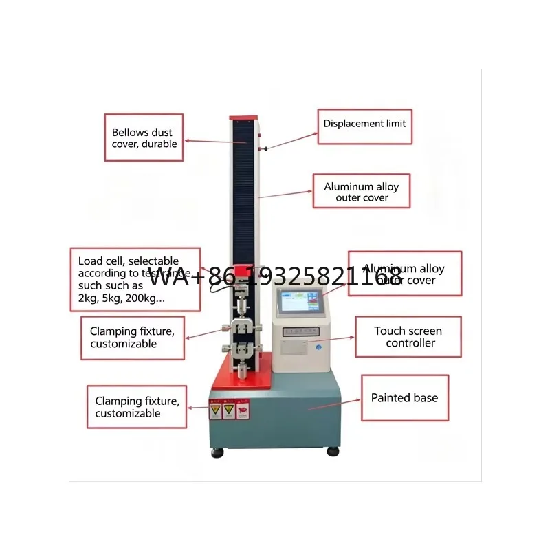 Touch Screen High Accuracy Tensile Tester Multi-Function  Machine Tensile Strength Tester Digital Control  Meter
