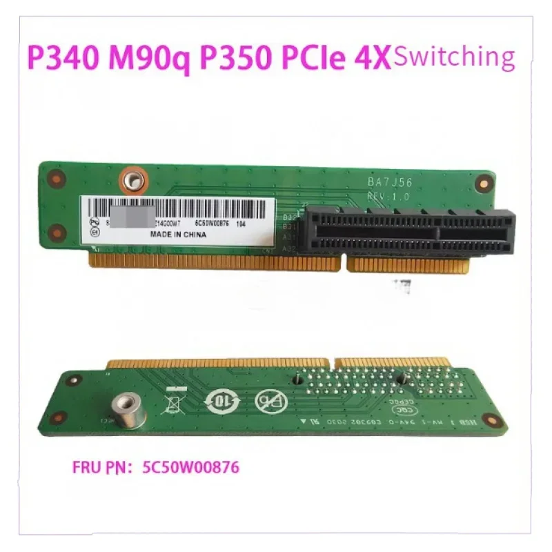 

Be Applicable to PCIeX4 Lifter Card for Lenovo Thinkcenter M90q Gen 2 Small Workstation 5C50W00876 P340 P35