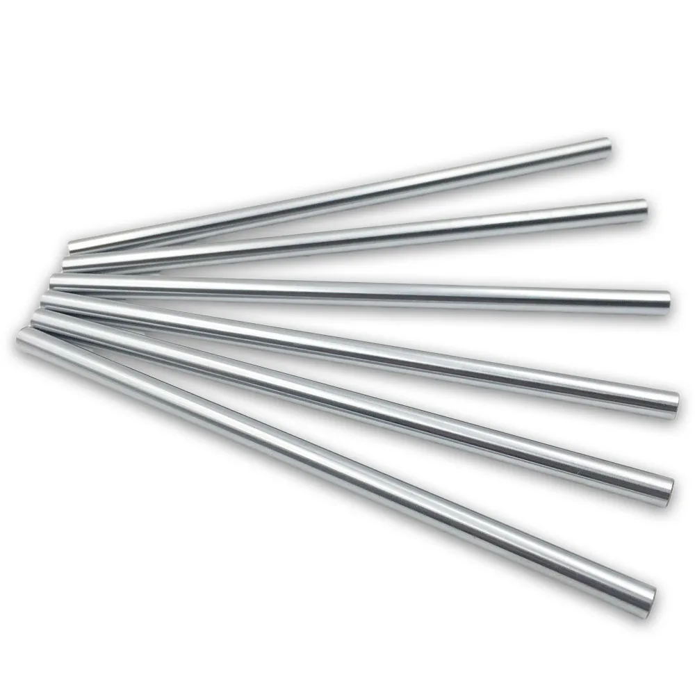 1pcs D=6mm 8mm 10mm L=100mm 200mm 150mm  linear shaft Rail Cylinder Chrome Plated Smooth Linear Rods axis 3d printer part