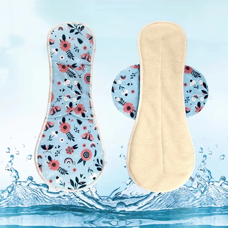 

4-слойные многоразовые гигиенические салфетки размера L AIO — хлопчатобумажный сетчатый материал, дышащая подкладка для женских трусиков, моющаяся ткань для ежедневного использования