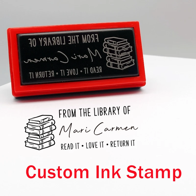 ex libris timbres personalizados de tinta fotopolimero para sellos libros custom library stamp