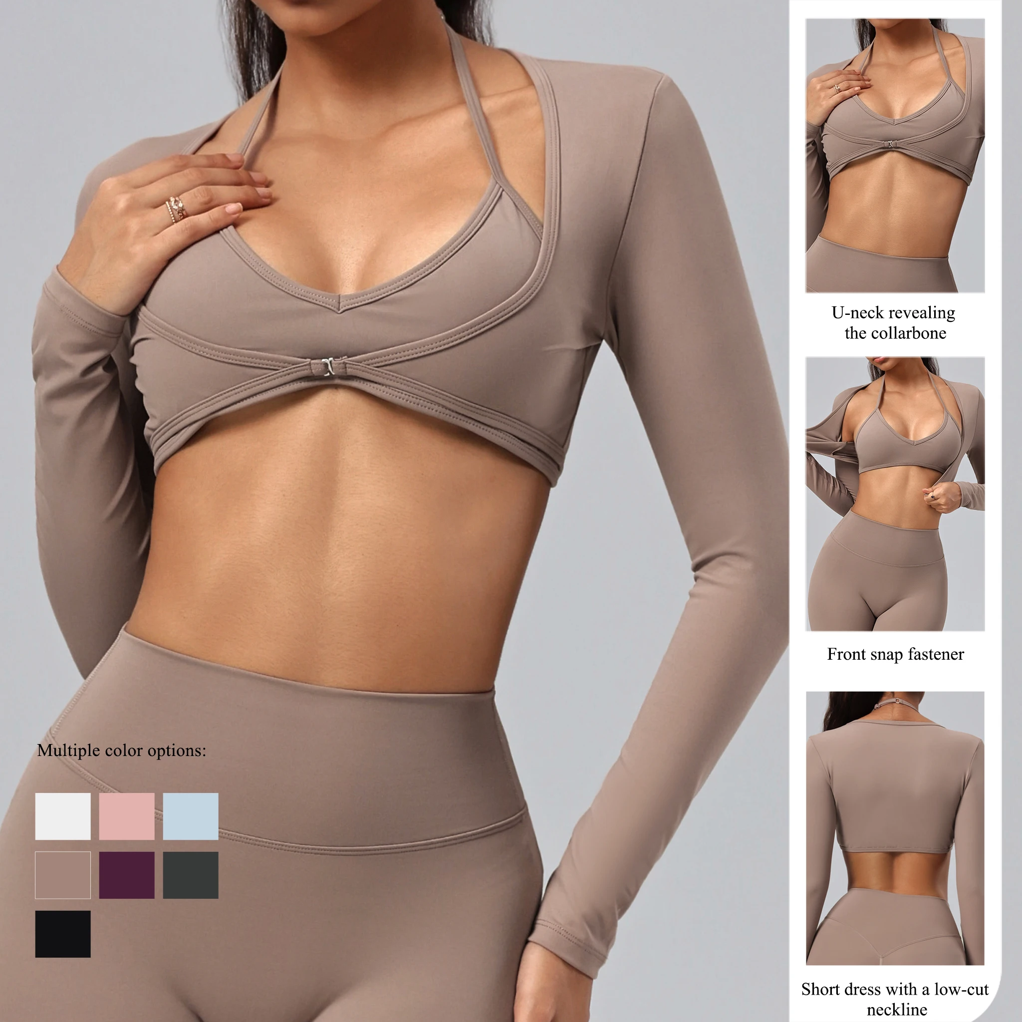 Hearuisavy Women's Sports Crop - Pilates Yoga Wrap Top 评论和价格