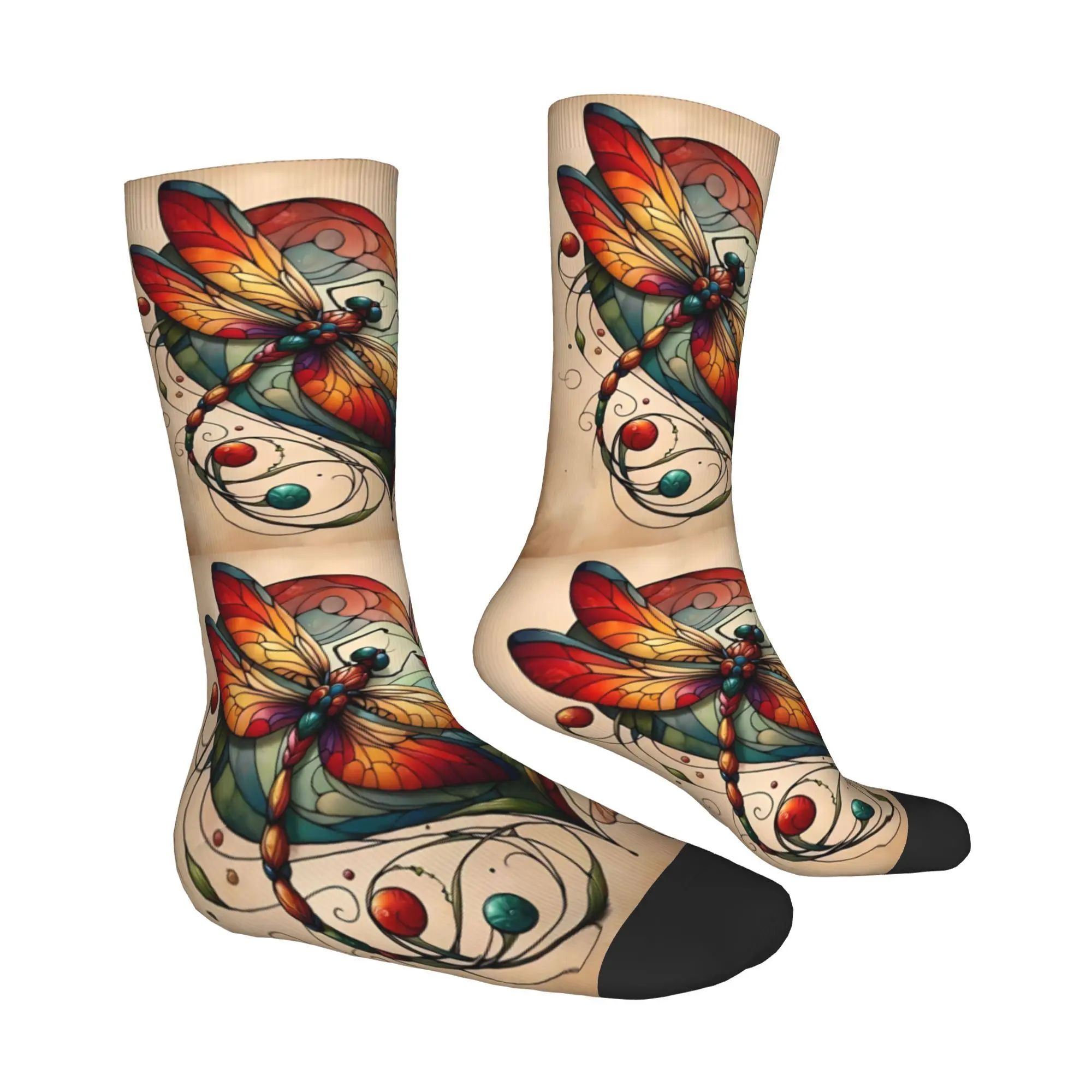 Libelle Hübsche Socke bedruckt Mann Polyester