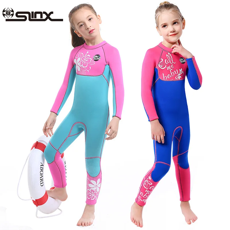 

2.5MM Kids Neoprene Keep Warm Snorkeling Kayaking Swim WetSuit Girl Scuba UnderWater Hunting Spearfishing Drifting Diving Suit