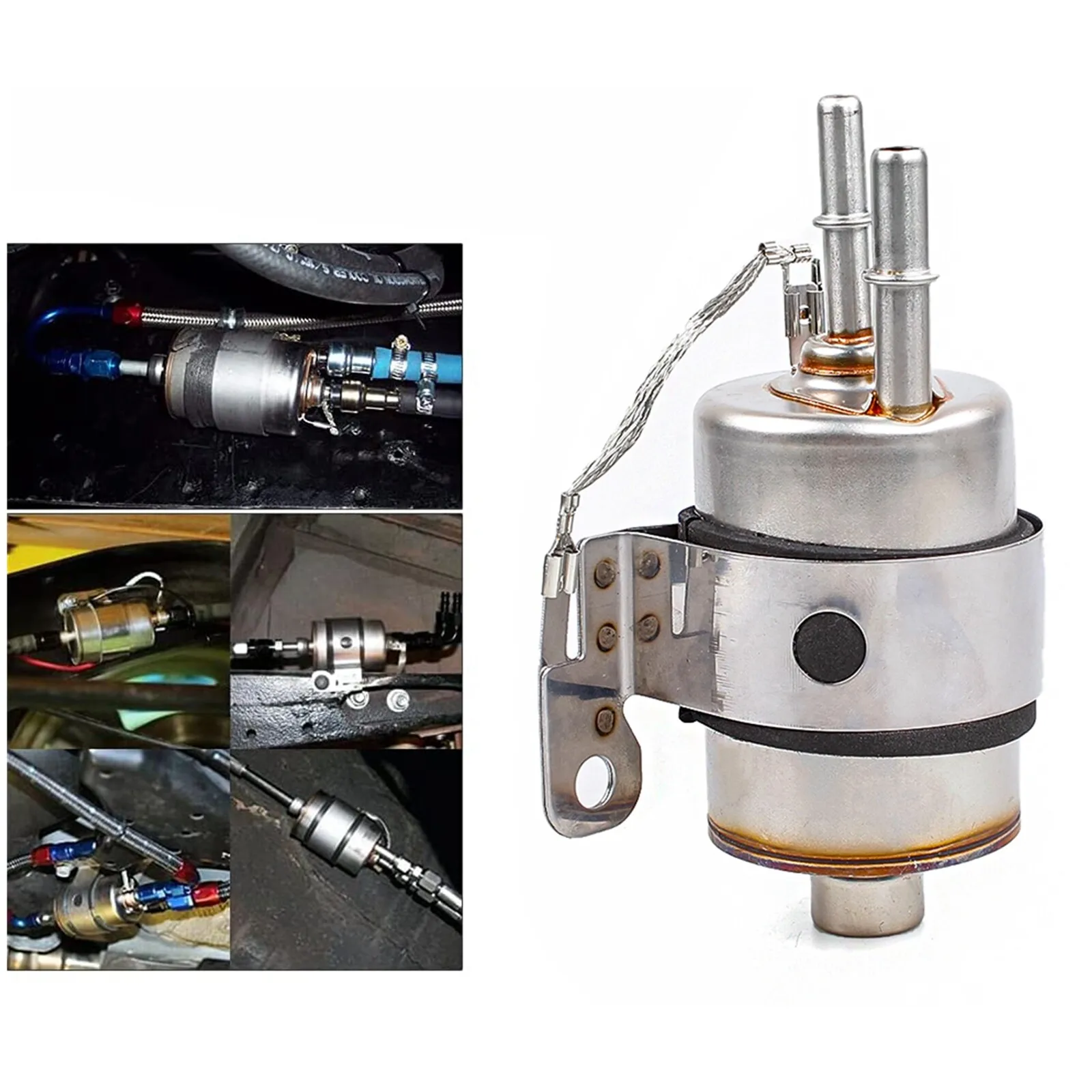 LS กรองน้ำมันเชื้อเพลิงและตัวควบคุม EFI ชุดปั๊มเชื้อเพลิงวอลโบร รีเทิร์นเลส -6AN เครื่องยนต์สลับ