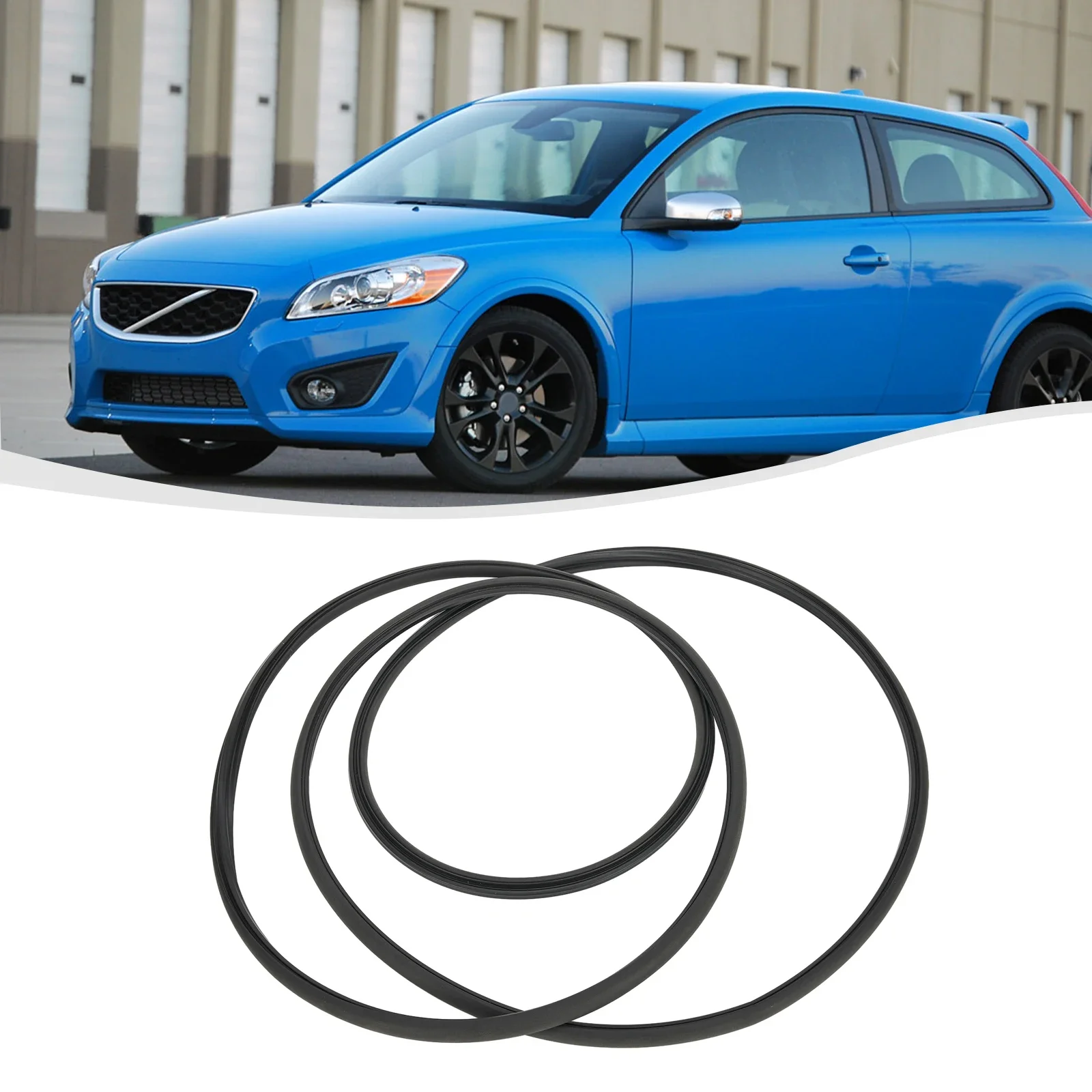 1pc Sunroof Glass Seal Plastic Soundproof Car Windproof Glass Seal Dust Stickers Adhesive Accessories For Volvo C30 S40 S60 S80